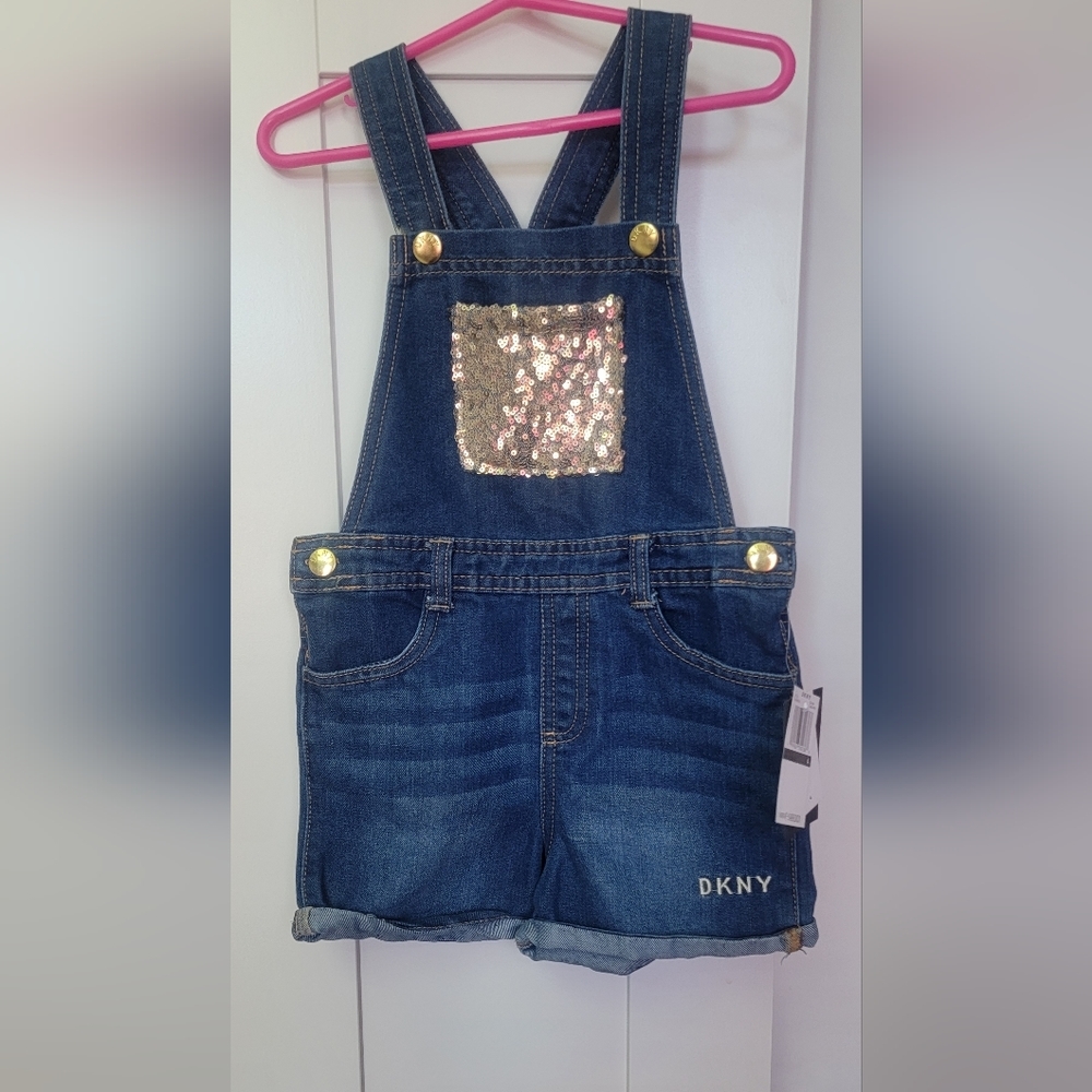 DKNY denim short jumper NWT 4T
